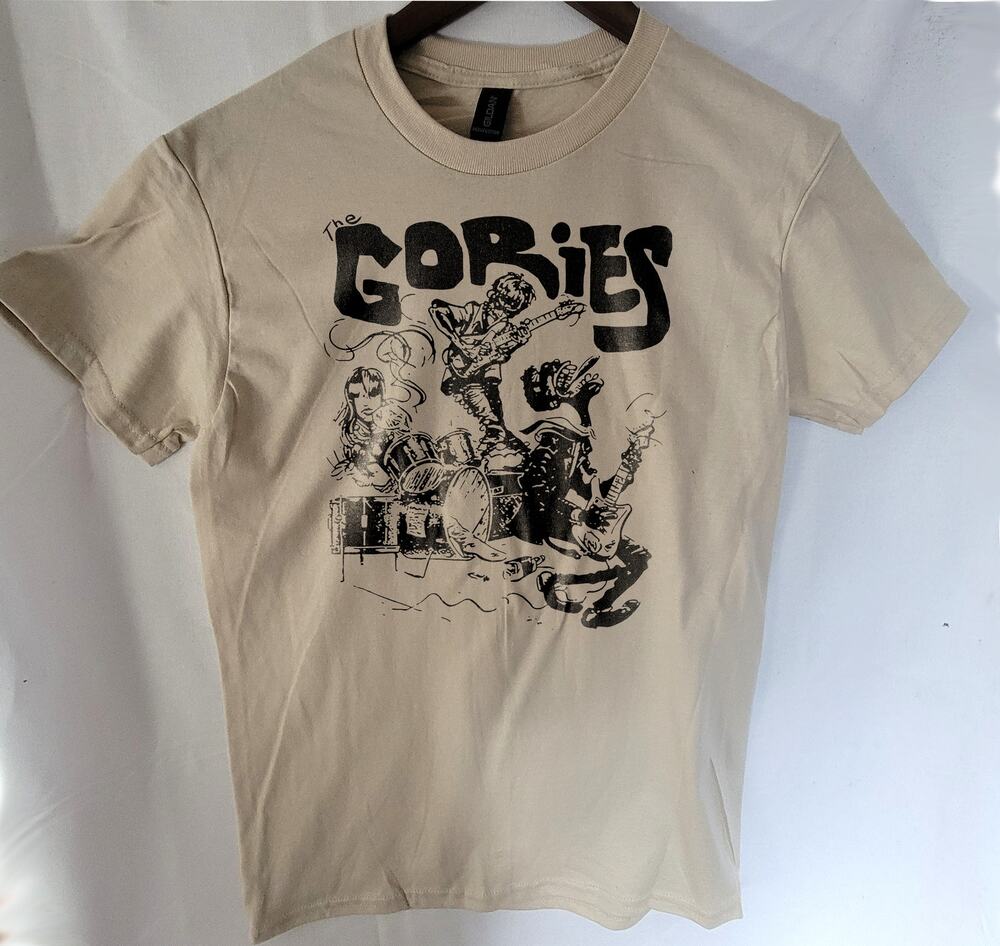 the Gories  band t shirt  Size Small Cream